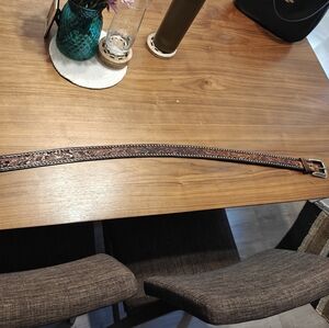 3D hand tooled belt